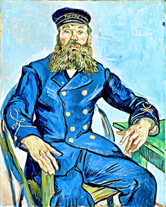 Portret van de postbode Joseph Roul 2