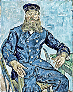 Portret van de postbode Joseph Roul 3
