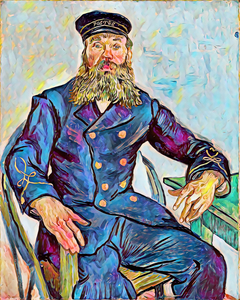 Portret van de postbode Joseph Roul 4