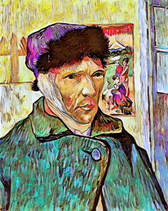 Self Portrait with Bandaged Ear 3