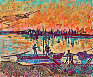 Van Gogh   De aflader in Arles 3