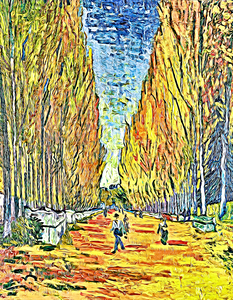 Van gogh lallee des alyscamps 1