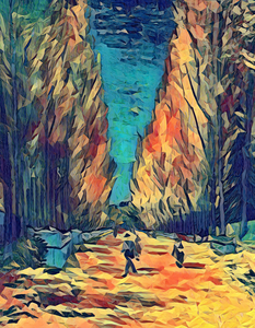 Van gogh lallee des alyscamps 4