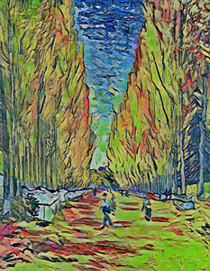 Van gogh lallee des alyscamps 5
