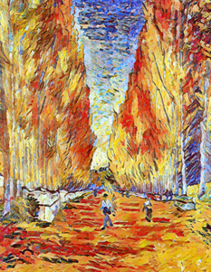 Van gogh lallee des alyscamps 6