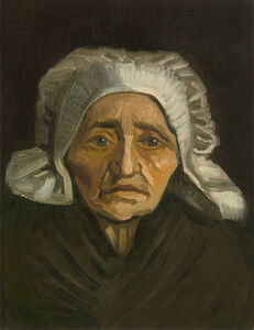 Tete de paysanne a la coiffe blanche by Vincent