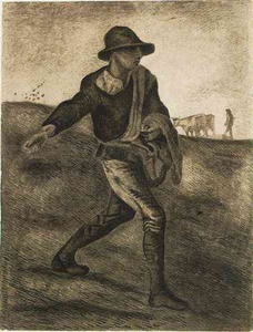 Van Gogh 1881 04 Etten   Sower after Millet