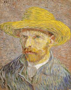 Van Gogh Self Portrait with Straw Hat 1887