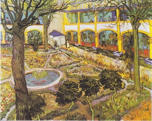 Van Gogh   Garten des Hospitals in Arles1