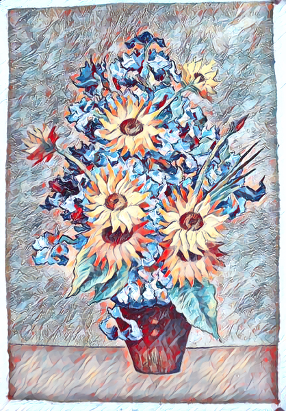 Flower Van Gogh oil painting dig impressionist  Print