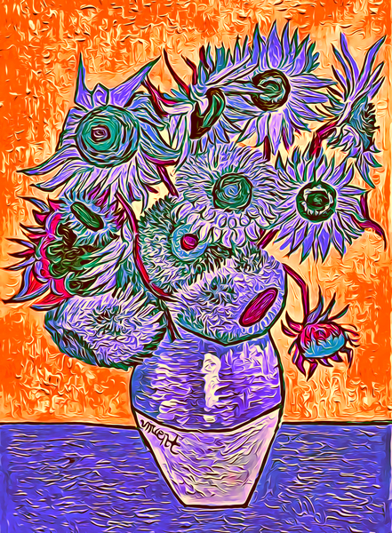 Van Gogh flowers3  Print