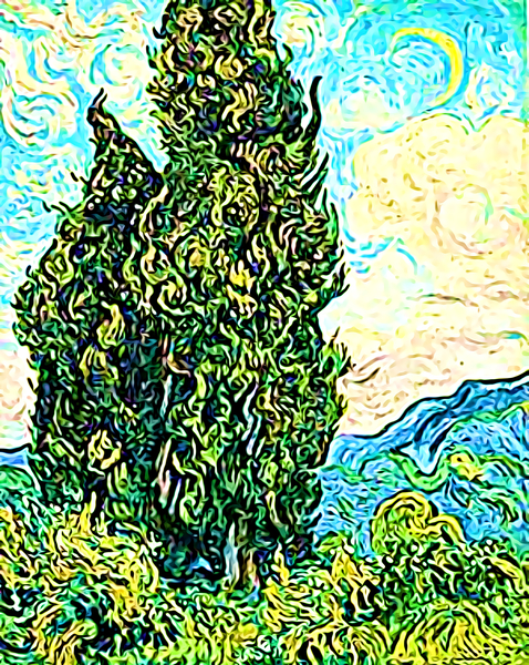 van gogh cypresses 1 Print