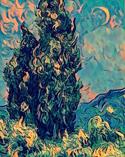 van gogh cypresses 4  Print