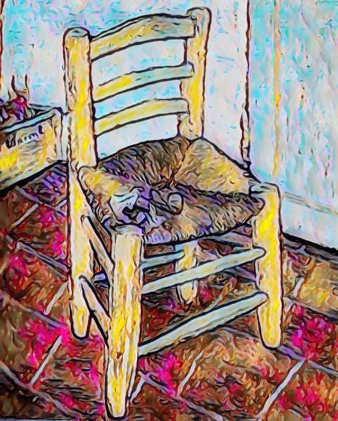 vincent van gogh chair with pipe 1 Print
