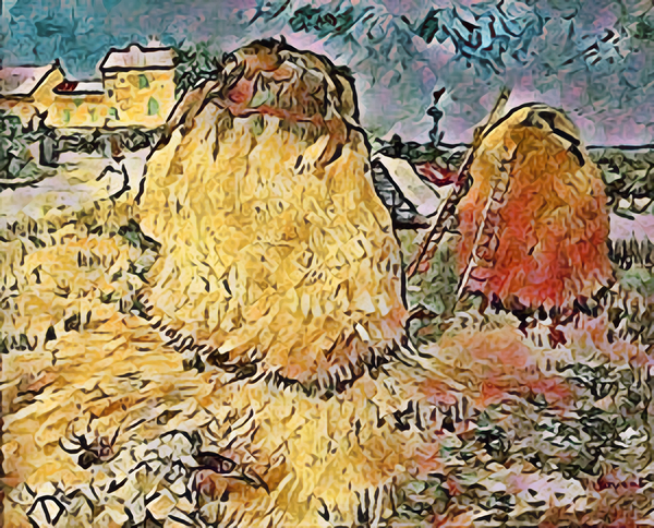 van gogh haystacks in provence2 Print