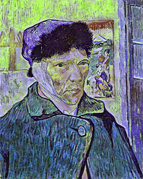 Self Portrait with Bandaged Ear 7  Print