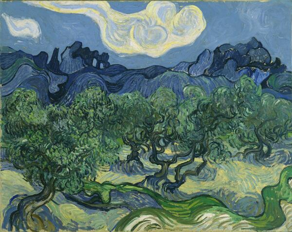 Van Gogh The Olive Trees.  Print