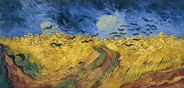 Van Gogh Wheatfield with crows Print