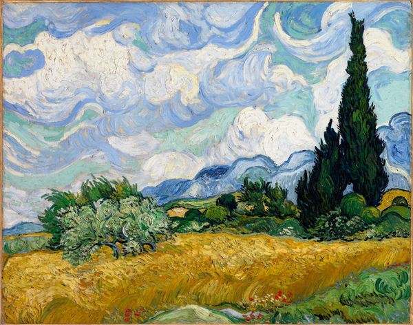 Vincent van Gogh   Wheat Field with Cypresses Print