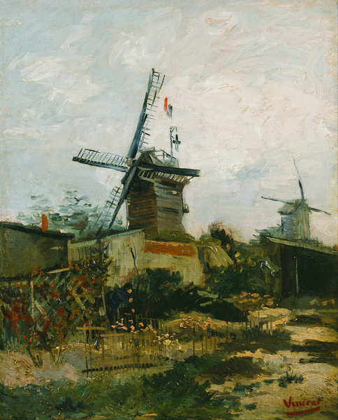 Vincent van Gogh   Windmills on Montmartre  Print