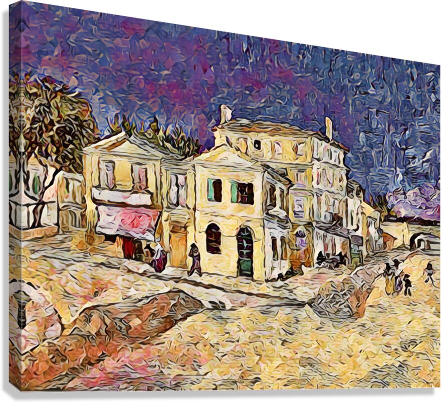 vincent van gogh house 4 Canvas Print