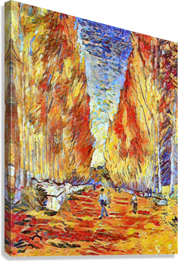 Van gogh lallee des alyscamps 6 Canvas Print