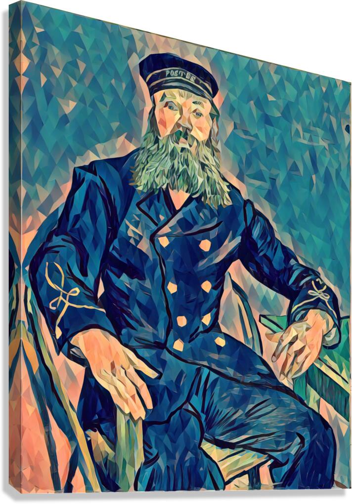 Portret van de postbode Joseph Roul 6  Canvas Print