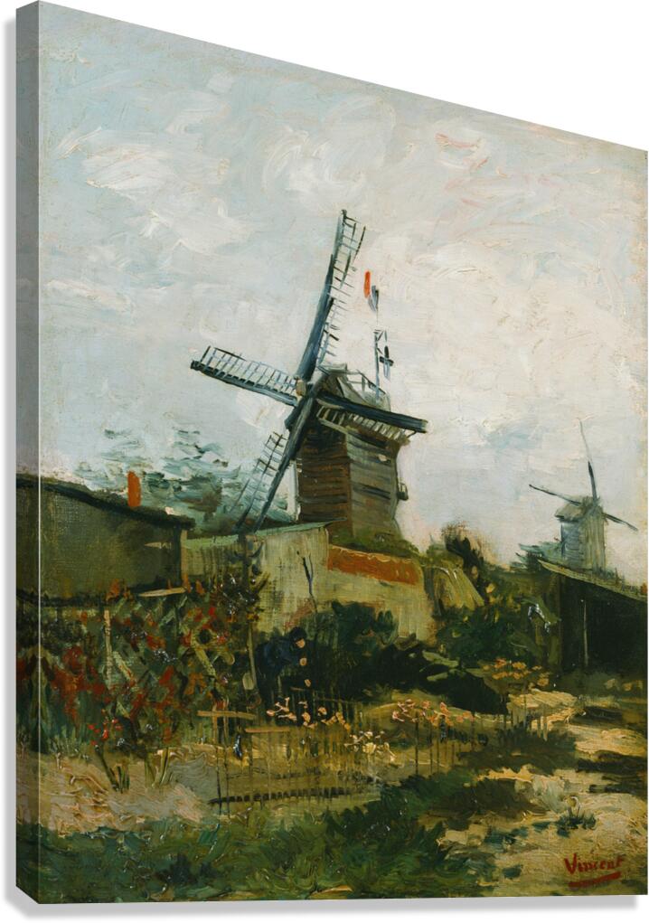 Vincent van Gogh   Windmills on Montmartre  Canvas Print