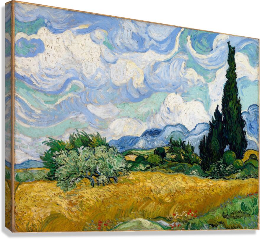 Vincent van Gogh   Wheat Field with Cypresses Canvas Print