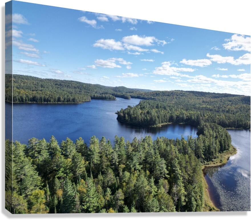 Quebec lakes Canvas Print