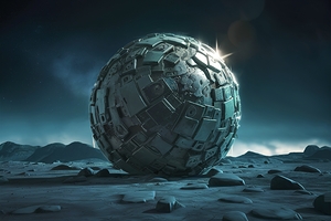 Dark pixels texture futuristic