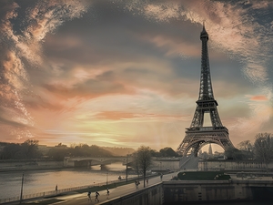 Beautiful sunrise in Paris with Eiffel Tower 6.jp