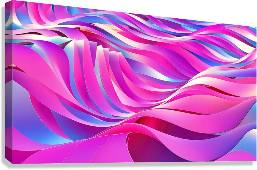 Abstract wave background Canvas Print