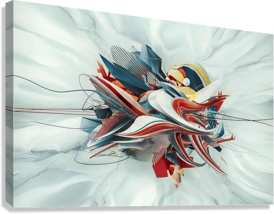 abstract white background Canvas Print
