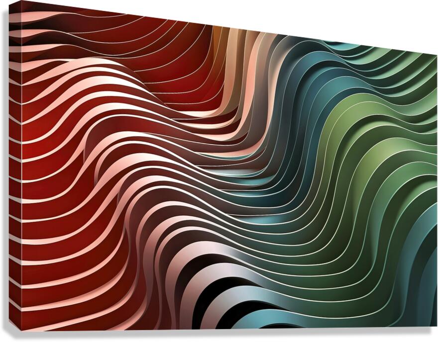 weave lines Canvas Print