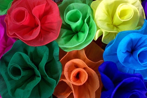 Paper Flowers Mexican Art by Eduardo Palazuelos