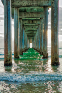 Scripps Pier La Jolla California by Eduardo Palazuelos