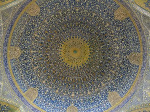 Dome of Mosque in Isfahan Iran