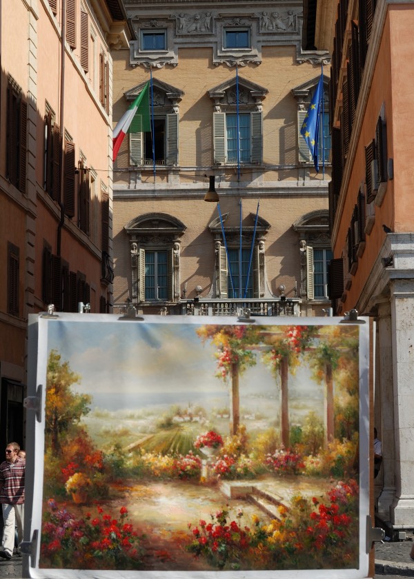 Art Market Rome Italy by Morteza Golpoor