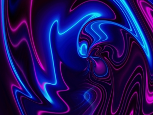 Trippy Wall Art- Electric Neon Chaos