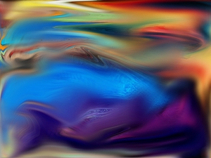 Liquid Rainbow - Colorful Wall Art - Trippy Wall Art
