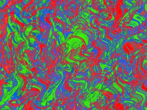 Trippy Wall Art- Liquid Techno Pattern