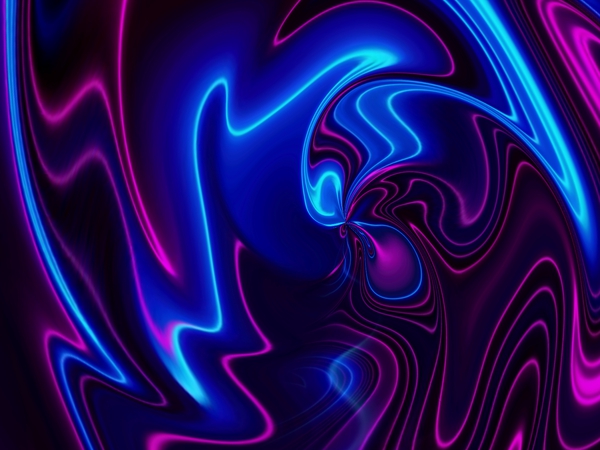 Trippy Wall Art- Electric Neon Chaos by Tim A Rowland