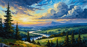 LANDSCAPE OIL PANTING