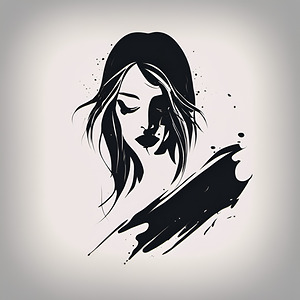 WomanS Face Art Print