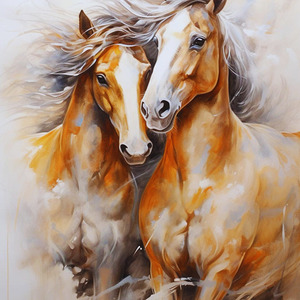 Horses in Love - Paint by Numbers