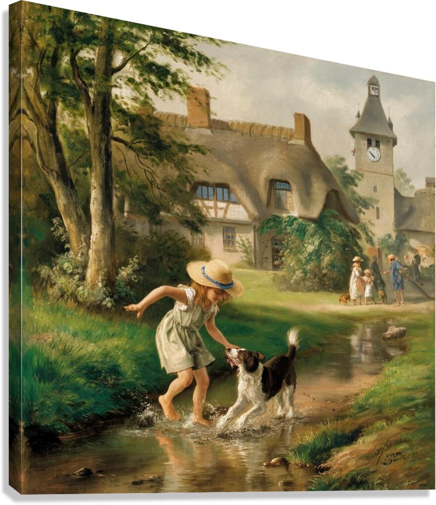 A masterful painting that captures a moment Canvas Print