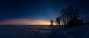 Inspiring Cold Winter Sunrise in the Canadian Arctic