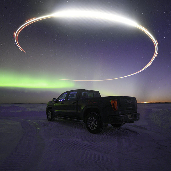 Aurora Illuminated: Capturing the Northern Lights with Drone Light Painting by Dre Erwin Photography