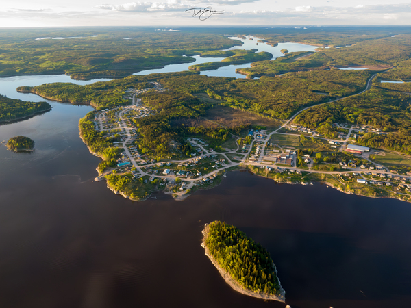 Above the Horizon: Drones Glimpse of Sandy Bay Saskatchewan by Dre Erwin Photography